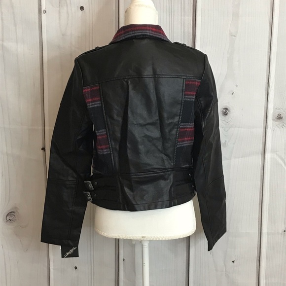 Collection B Faux leather Moto Jacket - Picture 2 of 4